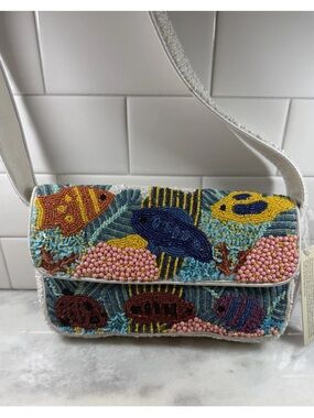 Viral Fish Ocean Beaded Bag Shoulder Bag Made in India TikTok Tjmaxx